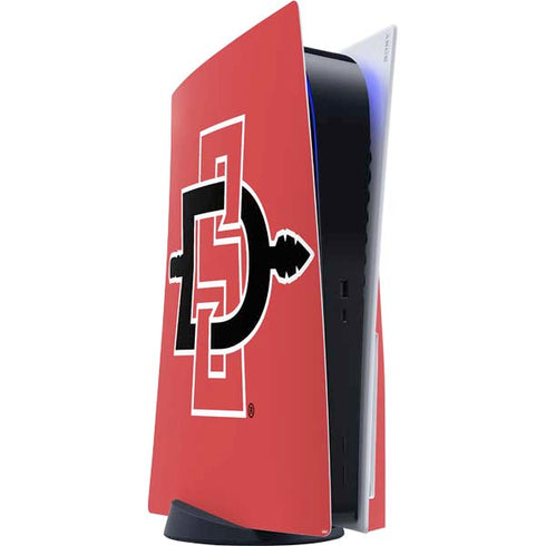 San Diego State University Aztecs Red Logo PS5 Console Skin
