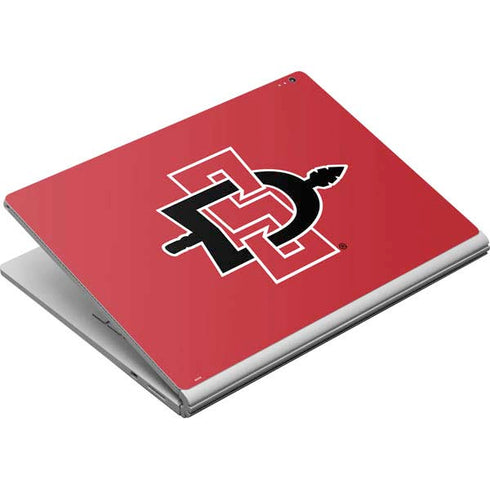 San Diego State University Aztecs Red Logo Surface Book Skin