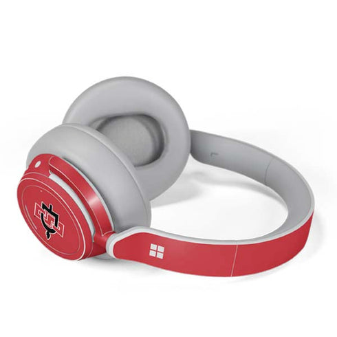 San Diego State University Aztecs Red Logo Surface Headphones Skin