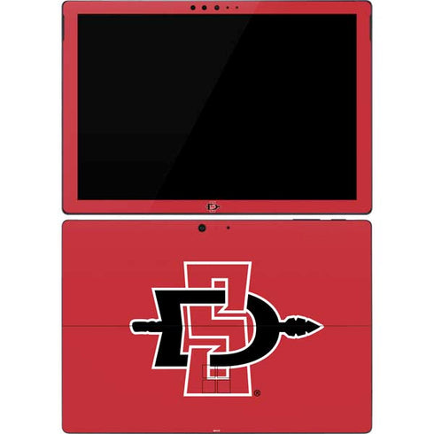San Diego State University Aztecs Red Logo Surface Pro 7 Skin