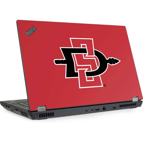 San Diego State University Aztecs Red Logo Lenovo ThinkPad Skin