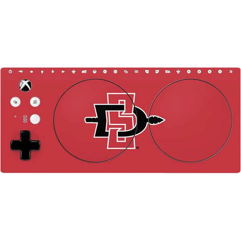 San Diego State University Aztecs Red Logo Xbox Adaptive Controller Skin