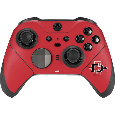San Diego State University Aztecs Red Logo Xbox Elite Wireless Controller Series 2 Skin
