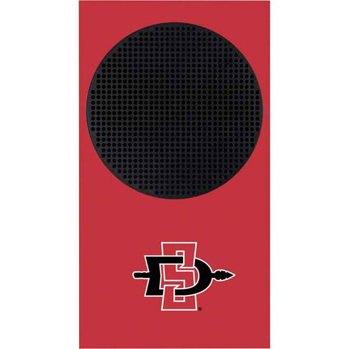 San Diego State University Aztecs Red Logo Xbox Series S Bundle Skin