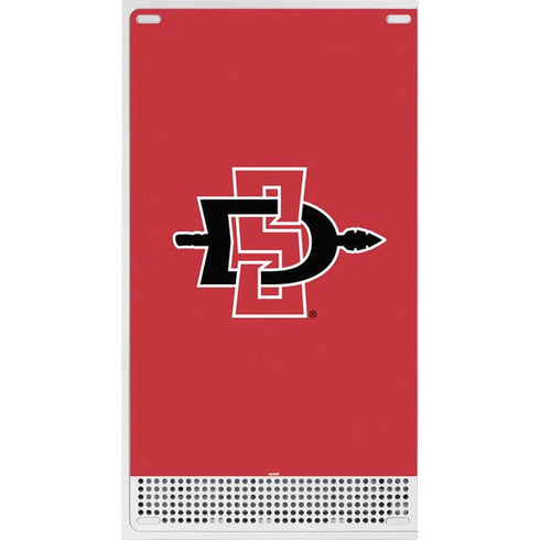 San Diego State University Aztecs Red Logo Xbox Series S Bundle Skin