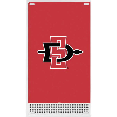 San Diego State University Aztecs Red Logo Xbox Series S Console Skin