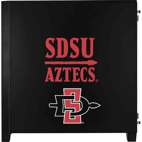 San Diego State University Aztecs San Diego State Corsair 4000D Tempered Glass Mid-Tower ATX Case Skin