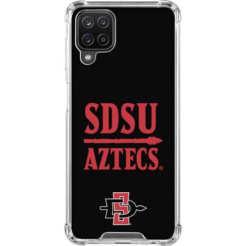 San Diego State University Aztecs San Diego State Galaxy A12 Clear Case