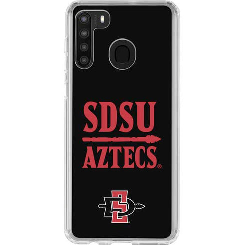San Diego State University Aztecs San Diego State Galaxy A21 Clear Case