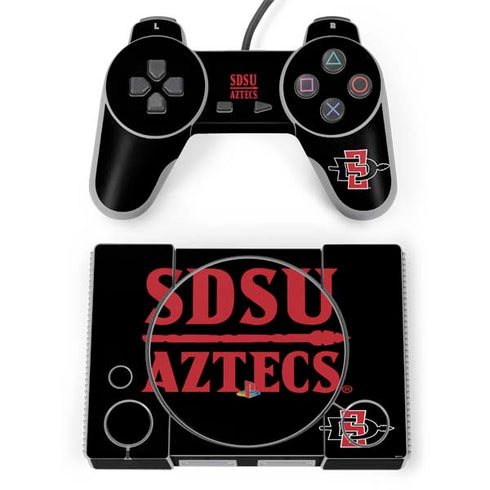 San Diego State University Aztecs San Diego State PlayStation Classic Bundle Skin