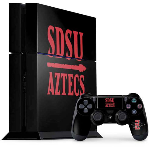 San Diego State University Aztecs San Diego State PS4 Console and Controller Bundle Skin