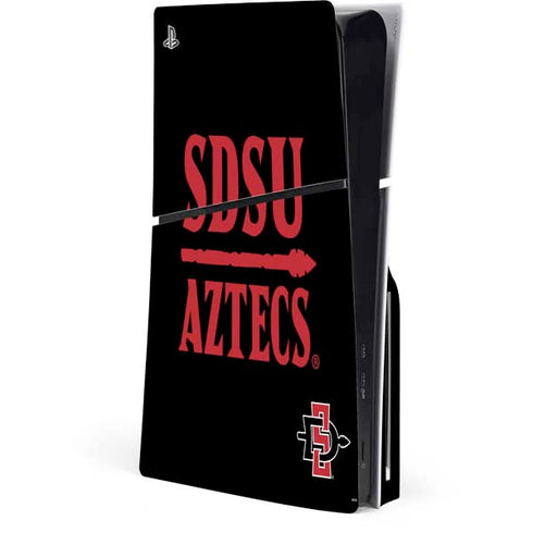 San Diego State University Aztecs San Diego State PS5 Slim Disk Console Skin