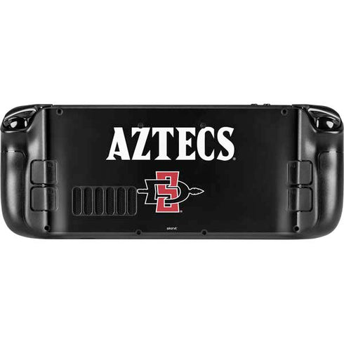 San Diego State University Aztecs Black Steam Deck Handheld Gaming Computer Skin