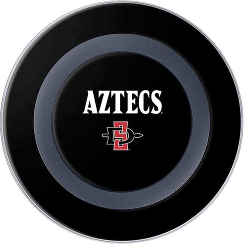 San Diego State University Aztecs Black Wireless Charger Skin