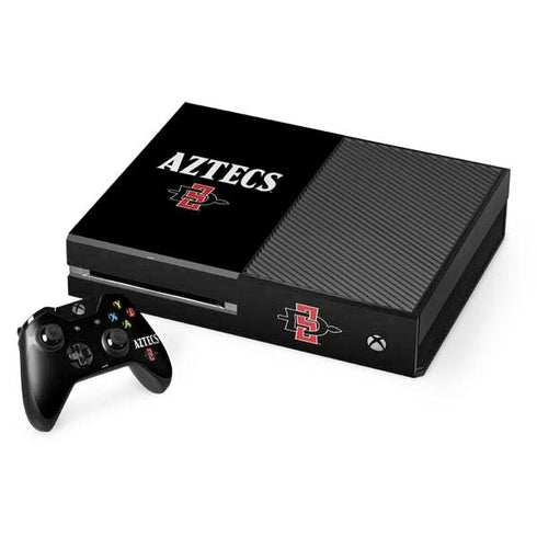 San Diego State University Aztecs Black Xbox One Console and Controller Bundle Skin