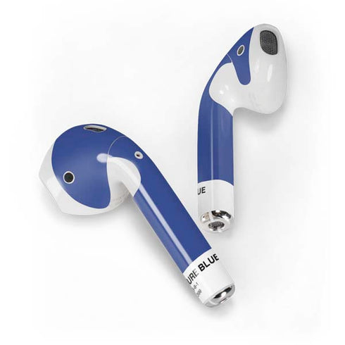 Azure Blue Apple AirPods 2 Skin
