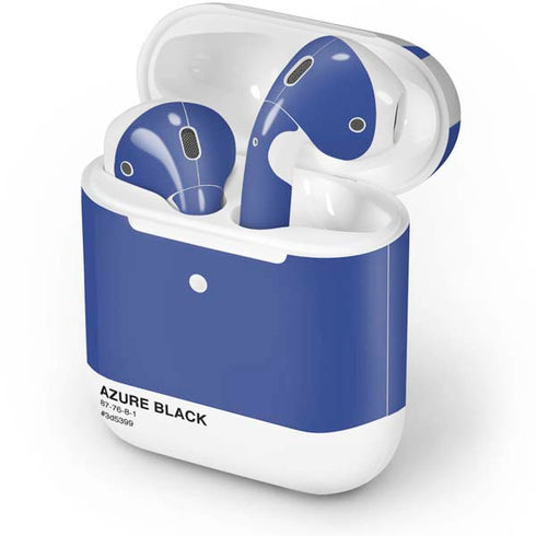 Azure Blue Apple AirPods 2 Skin