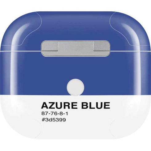 Azure Blue Apple AirPods (3rd Gen 2021) Skin