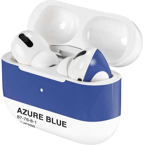 Azure Blue Apple AirPods Pro Skin