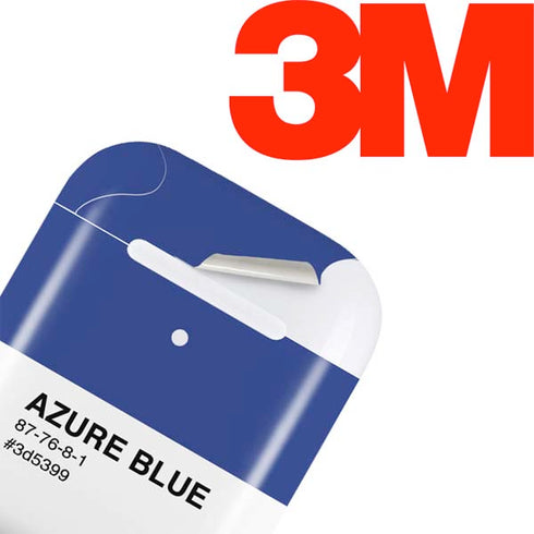 Azure Blue Apple AirPods Skin