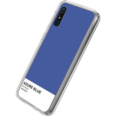 Azure Blue Galaxy A10e Clear Case