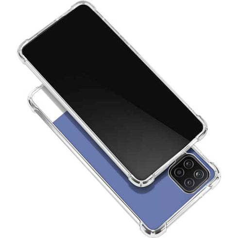 Azure Blue Galaxy A12 Clear Case