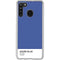 Azure Blue Galaxy A21 Clear Case