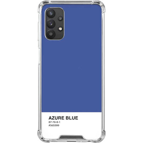 Azure Blue Galaxy A32 5G Clear Case