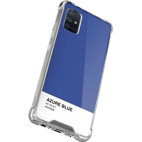 Azure Blue Galaxy A71 5G Clear Case