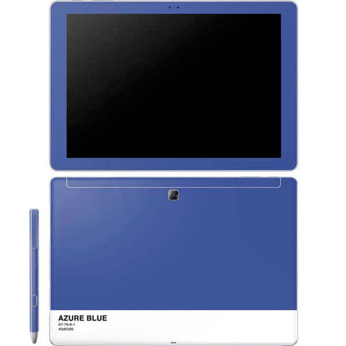 Azure Blue Galaxy Book 12in Skin