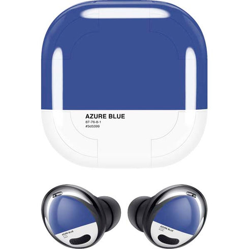 Azure Blue Galaxy Buds Pro Skin