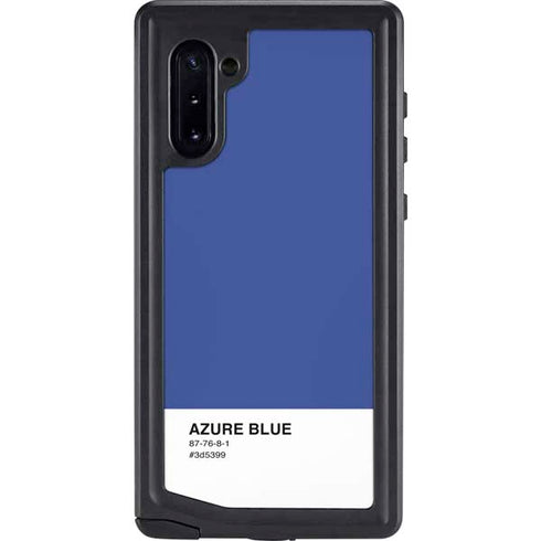 Azure Blue Galaxy Note 10 Waterproof Case