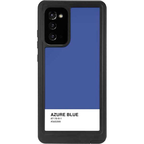 Azure Blue Galaxy Note20 5G Waterproof Case
