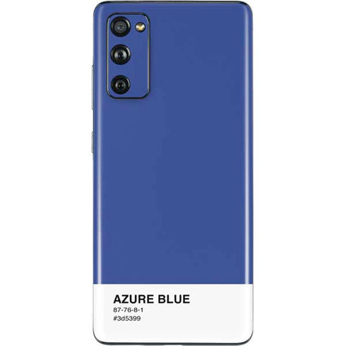 Azure Blue Galaxy S20 Fan Edition Skin