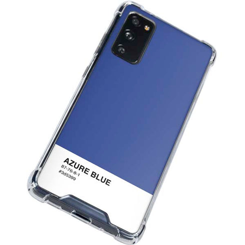 Azure Blue Galaxy S20 FE Clear Case