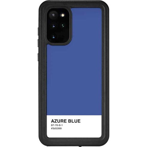 Azure Blue Galaxy S20 Plus Waterproof Case