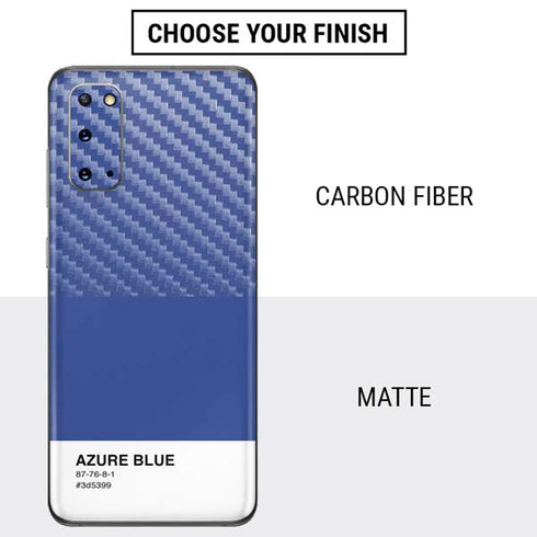 Azure Blue Galaxy S20 Skin