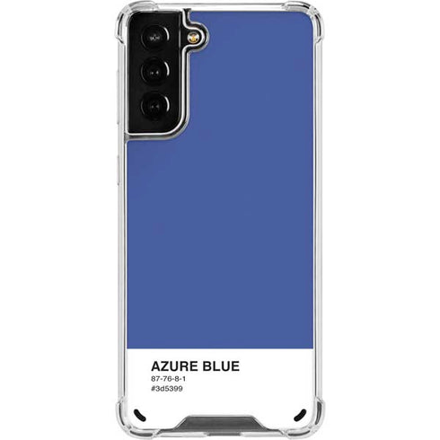 Azure Blue Galaxy S21 Plus 5G Clear Case