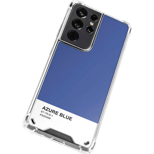 Azure Blue Galaxy S21 Ultra 5G Clear Case
