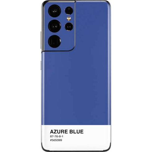 Azure Blue Galaxy S21 Ultra 5G Skin