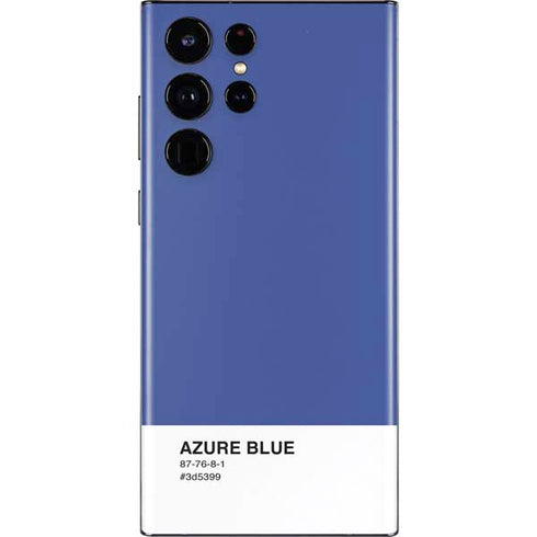 Azure Blue Galaxy S22 Ultra Skin