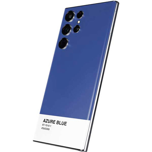Azure Blue Galaxy S22 Ultra Skin
