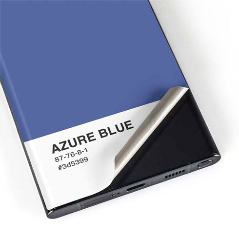 Azure Blue Galaxy S22 Ultra Skin