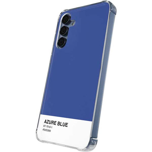 Azure Blue Galaxy S24 Clear Case