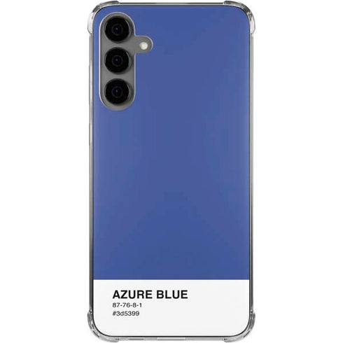 Azure Blue Galaxy S24 Plus Clear Case