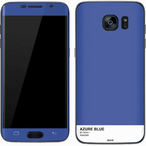 Azure Blue Galaxy S7 Skin