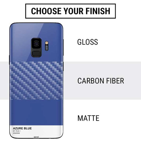 Azure Blue Galaxy S9 Skin