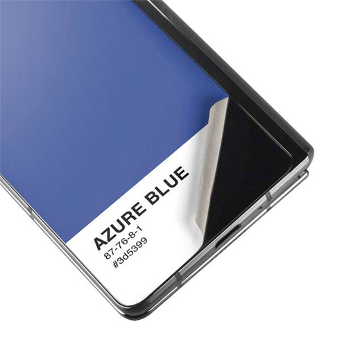 Azure Blue Galaxy Z Fold2 5G Skin