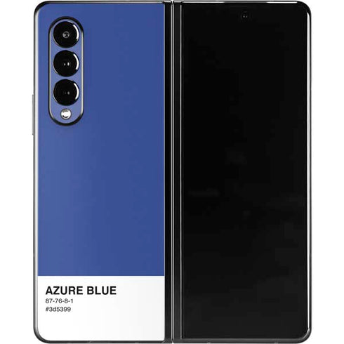 Azure Blue Galaxy Z Fold3 5G Skin