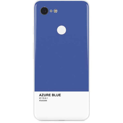 Azure Blue Google Pixel 3 Skin